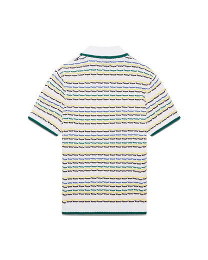 Tuck Stitch Short Sleeve Polo Shirt