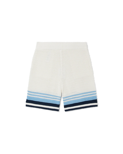 Short en coton crocheté de tennis