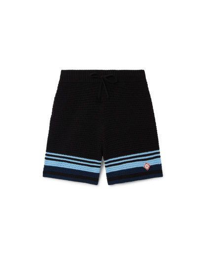 Shorts en coton crochetés de tennis