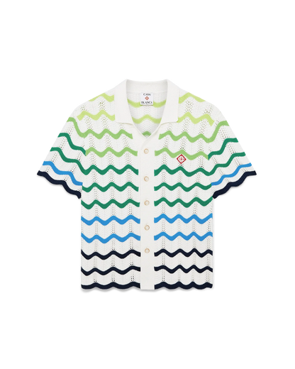 Chemise en maille à manches courtes Wave