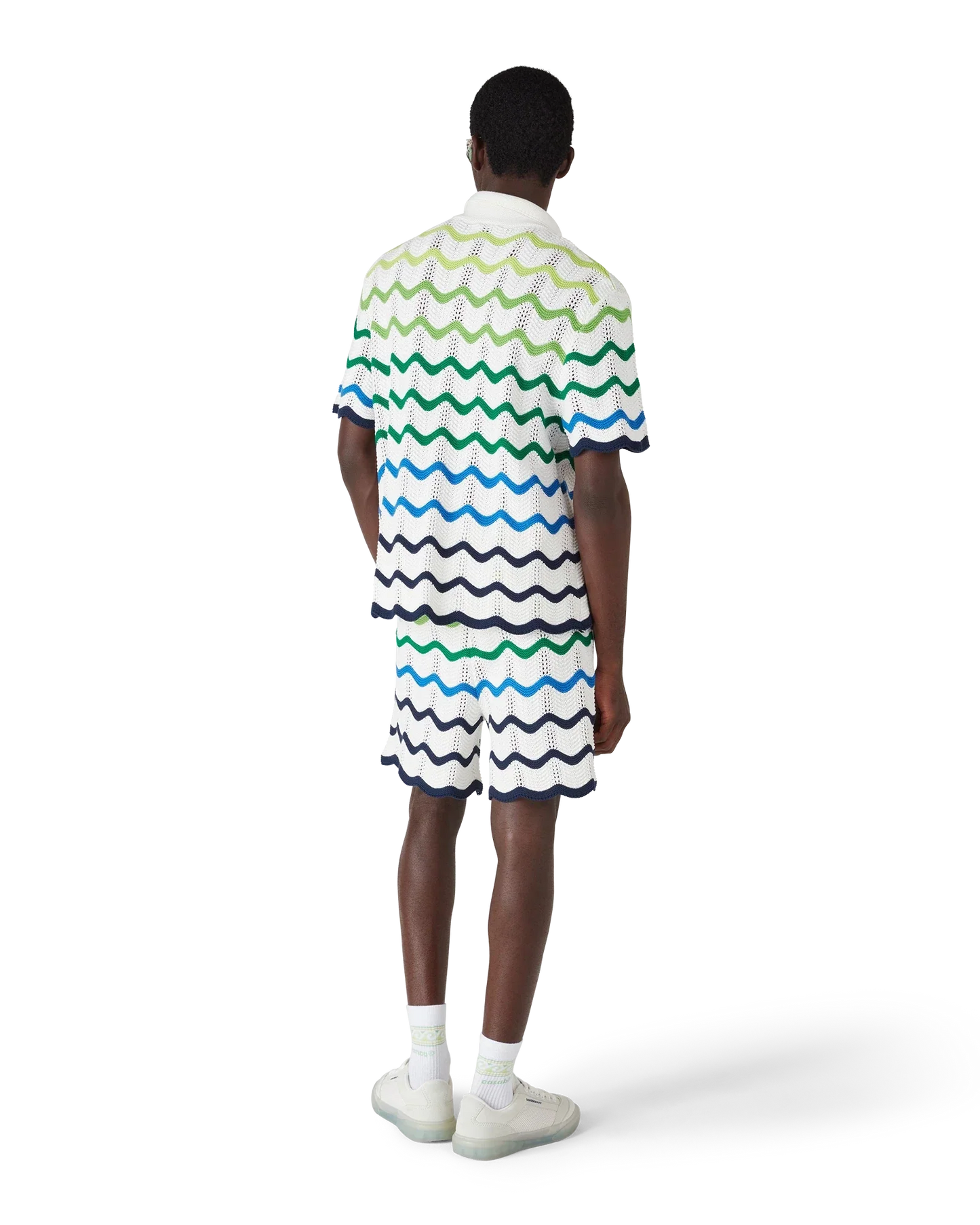 Chemise en maille à manches courtes Wave