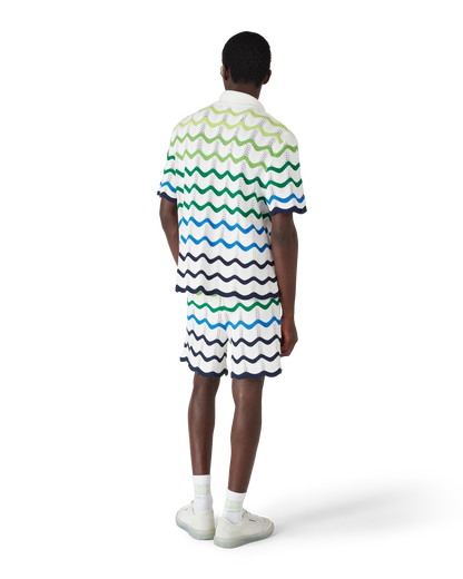 Chemise en maille à manches courtes Wave
