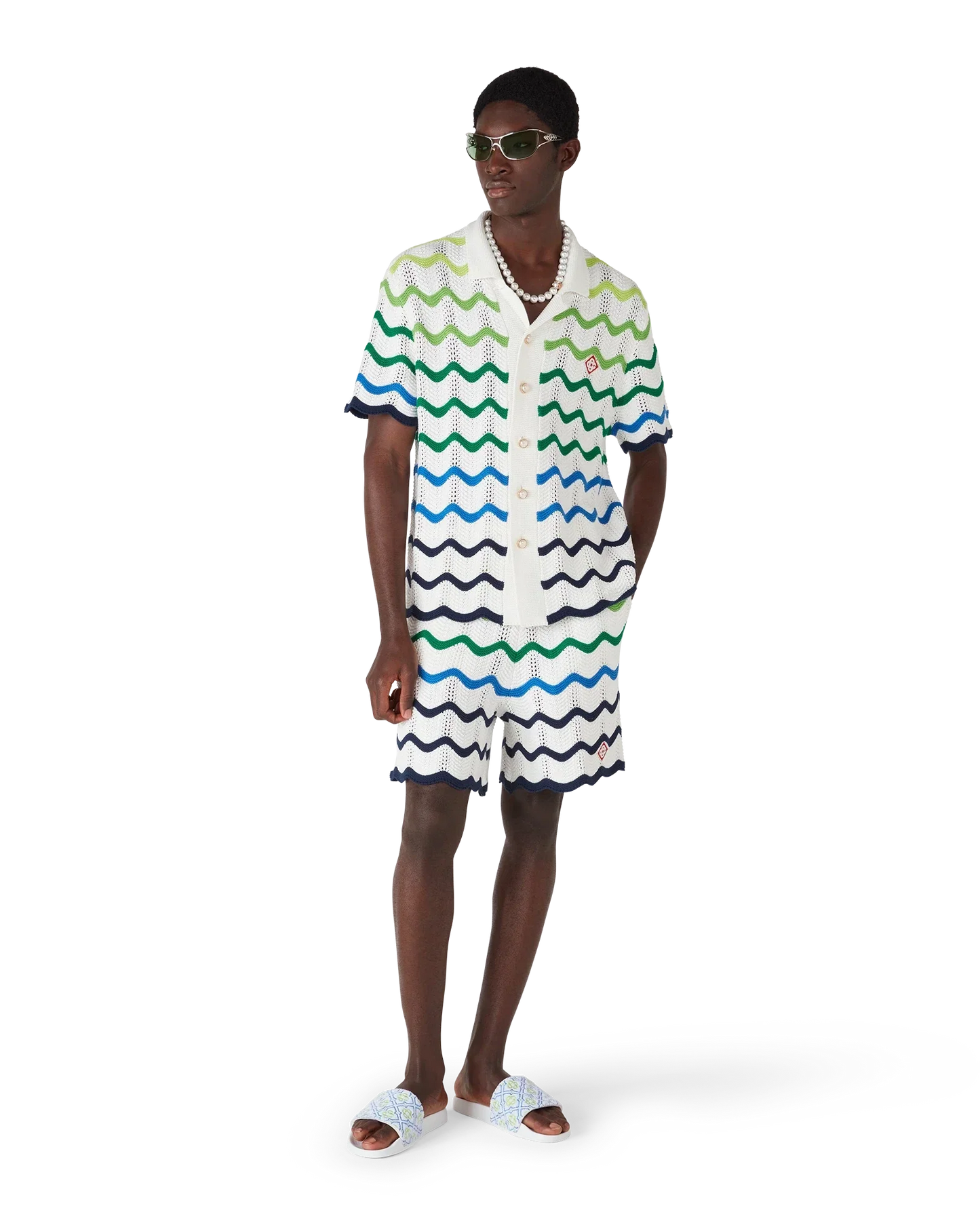 Shorts en maille Wave