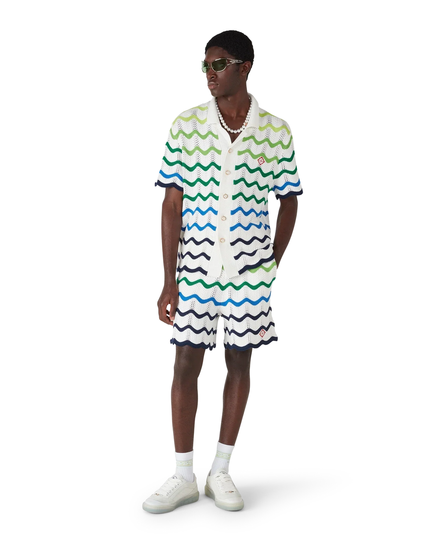 Shorts en maille Wave