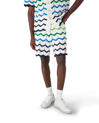 Shorts en maille Wave