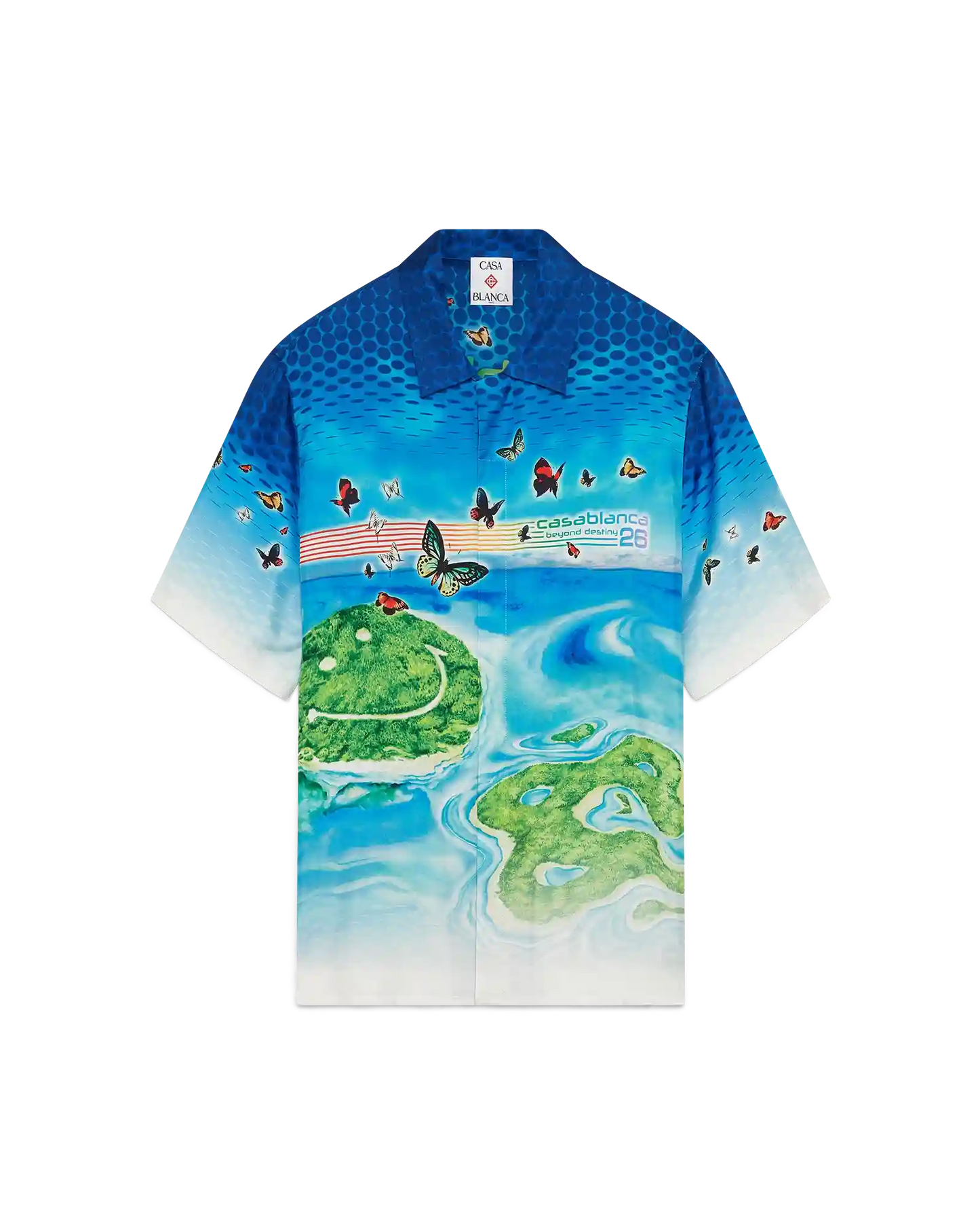 Chemise en soie à manches courtes Beyond Destiny