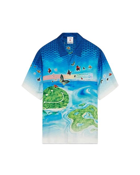 Beyond Destiny Short Sleeve Silk Shirt