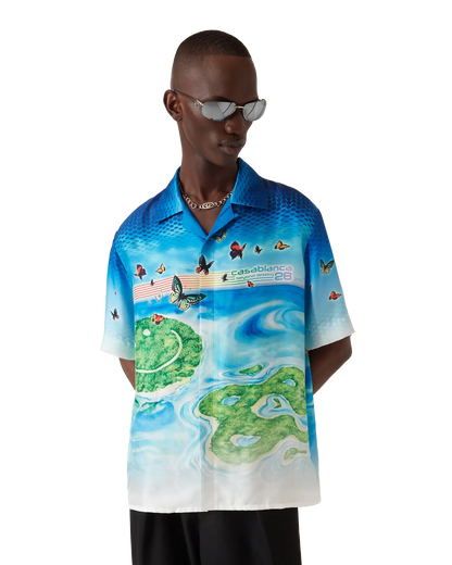 Chemise en soie à manches courtes Beyond Destiny