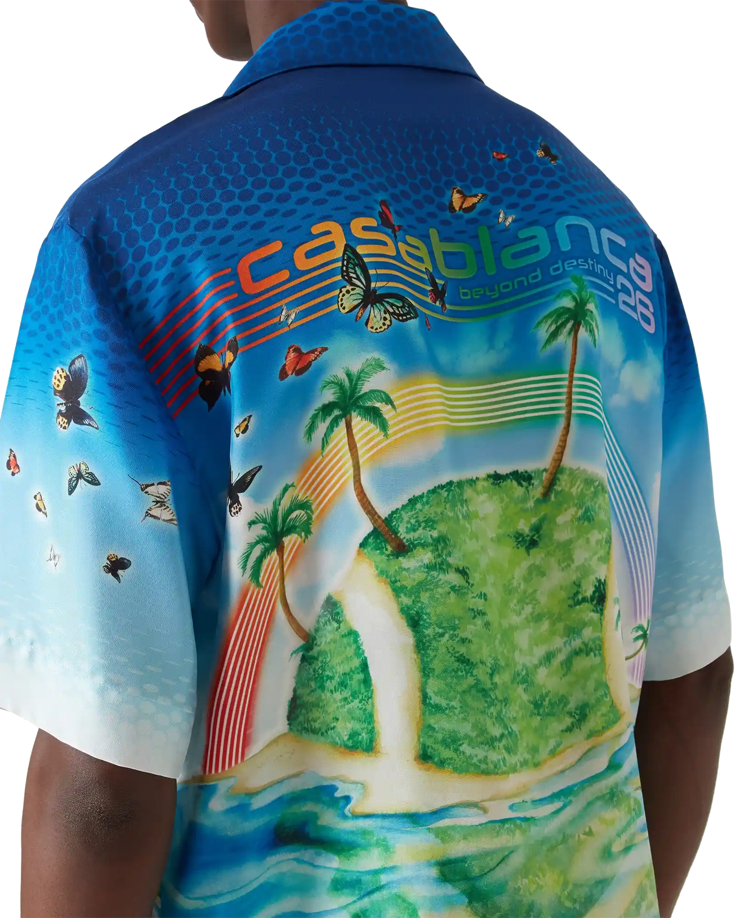 Chemise en soie à manches courtes Beyond Destiny