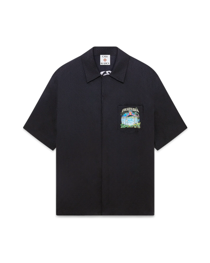 Chemise jacquard Volcano à manches courtes