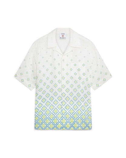 Chemise en lin à manches courtes Monogram dégradé