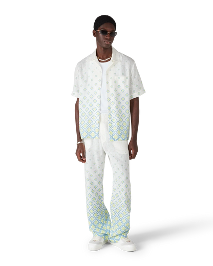 Chemise en lin à manches courtes Monogram dégradé