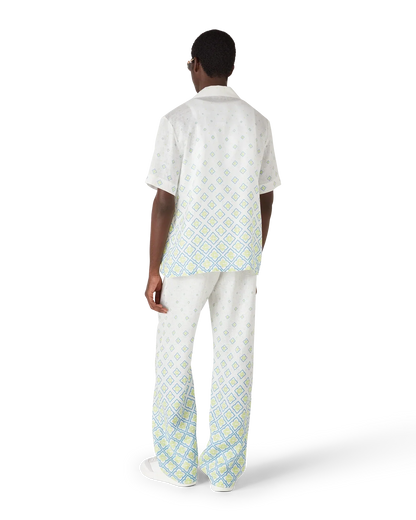 Chemise en lin à manches courtes Monogram dégradé