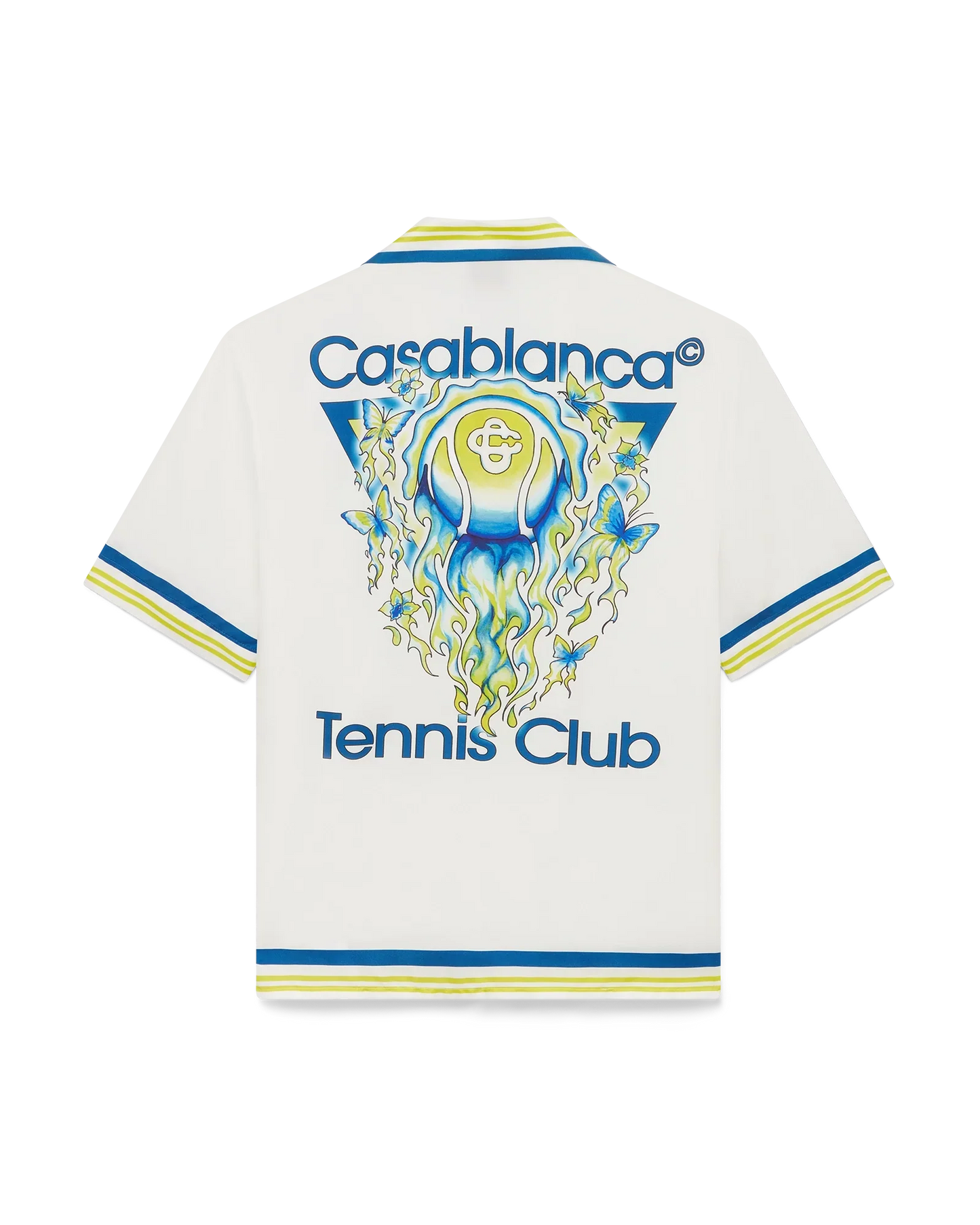 Chemise en soie à manches courtes du Tennis Club
