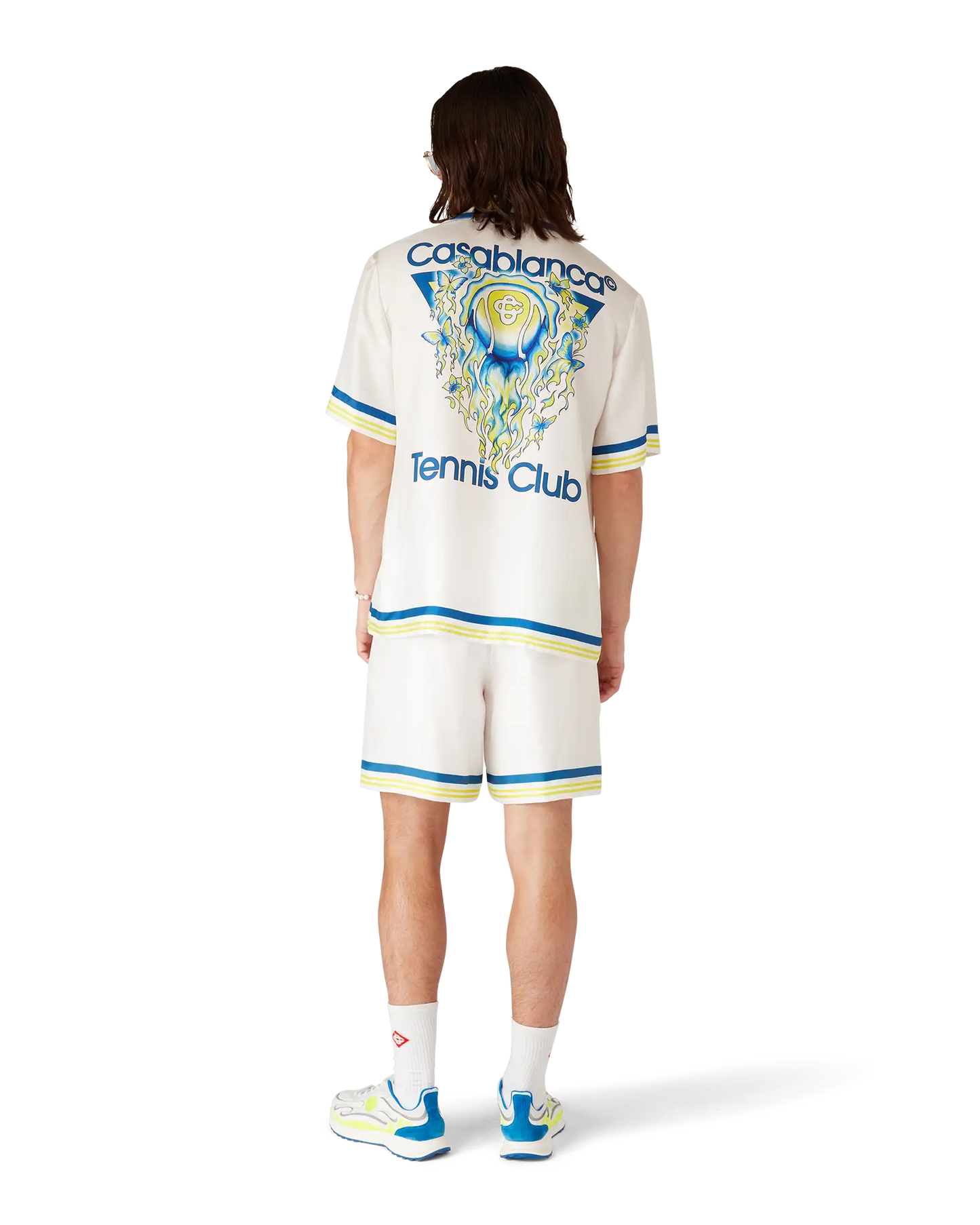 Chemise en soie à manches courtes du Tennis Club