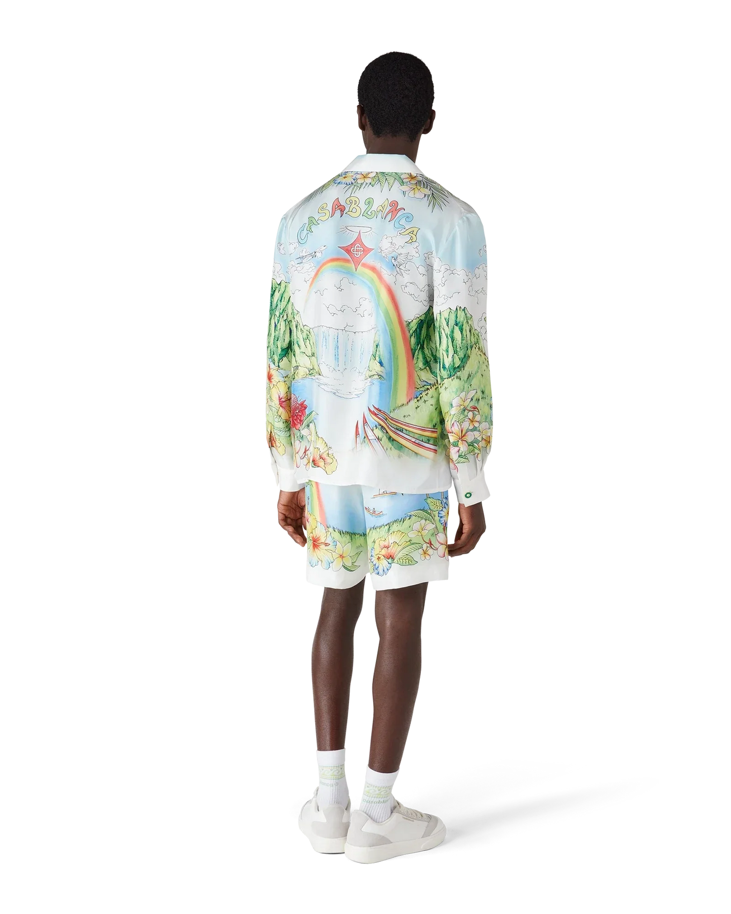 Chemise en soie à manches longues Aloha