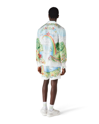 Chemise en soie à manches longues Aloha