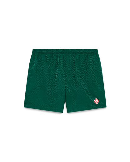 Short de bain Jacquard Monogrammé
