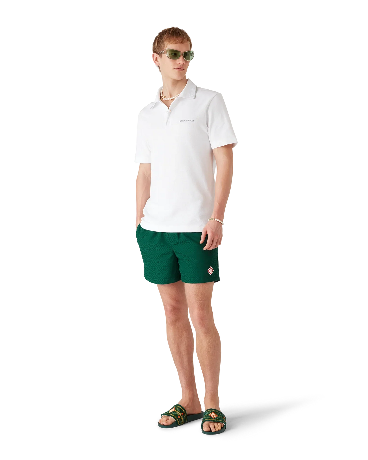 Short de bain Jacquard Monogrammé