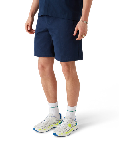 Navy Monogram Shorts