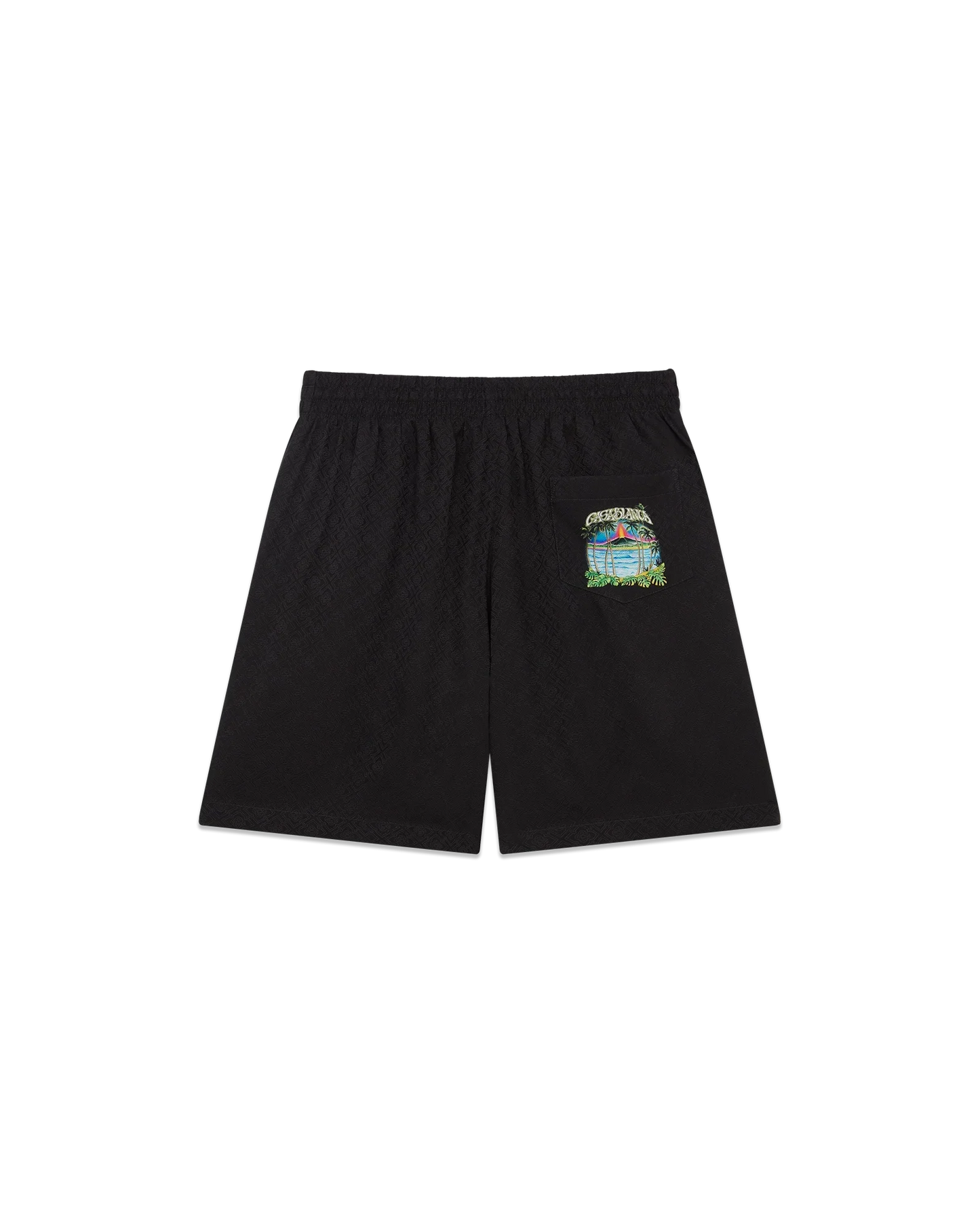 Shorts en soie jacquard Volcano