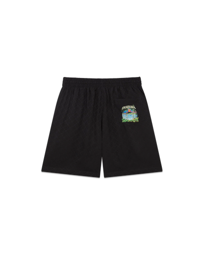 Shorts en soie jacquard Volcano