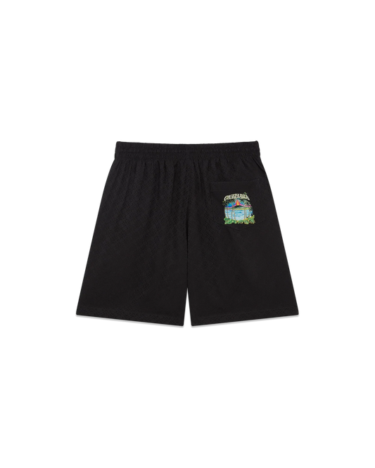 Volcano Jacquard Silk Shorts
