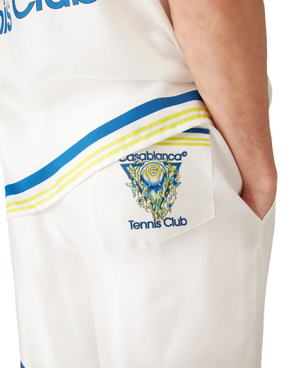 Short en Soie Icône Club de Tennis Enflammé