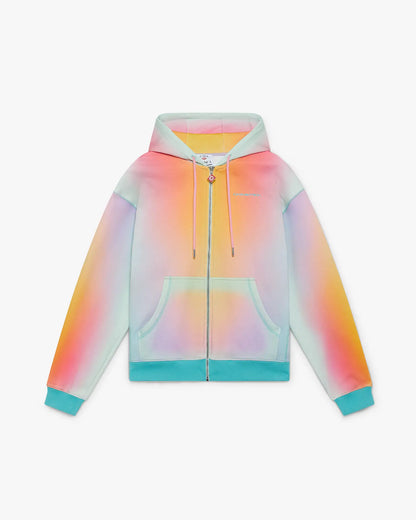 Sweat à capuche zippé en verre