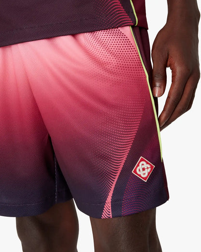 Short de football dégradé aubergine