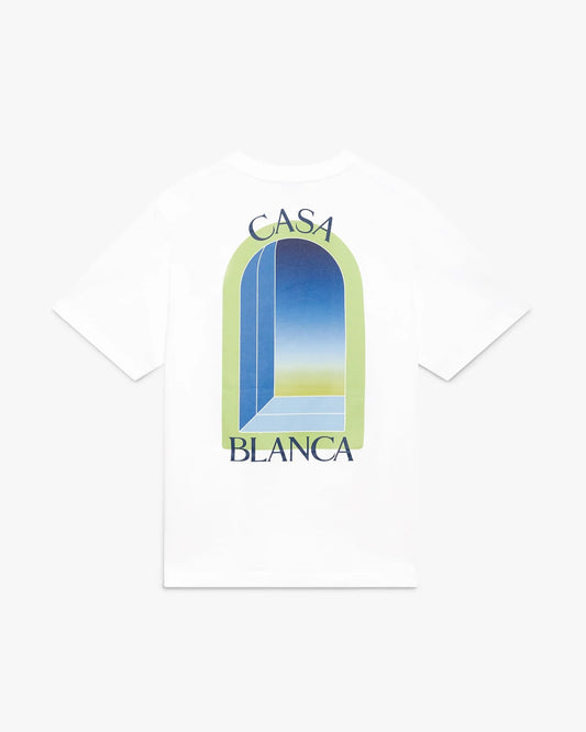 White & Lime Arches Short Sleeve T-Shirt