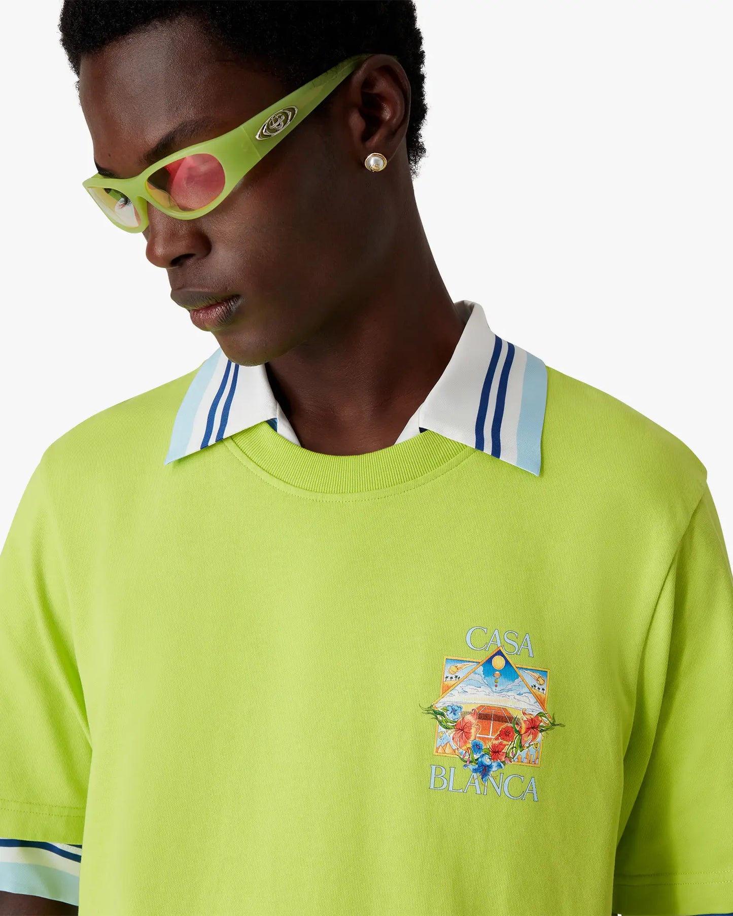 T-shirt à manches courtes Lime Flower Court Icon