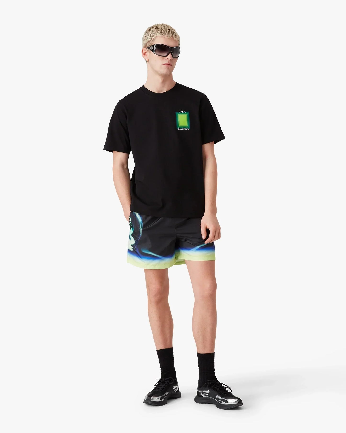 T-shirt à manches courtes avec logo carré
