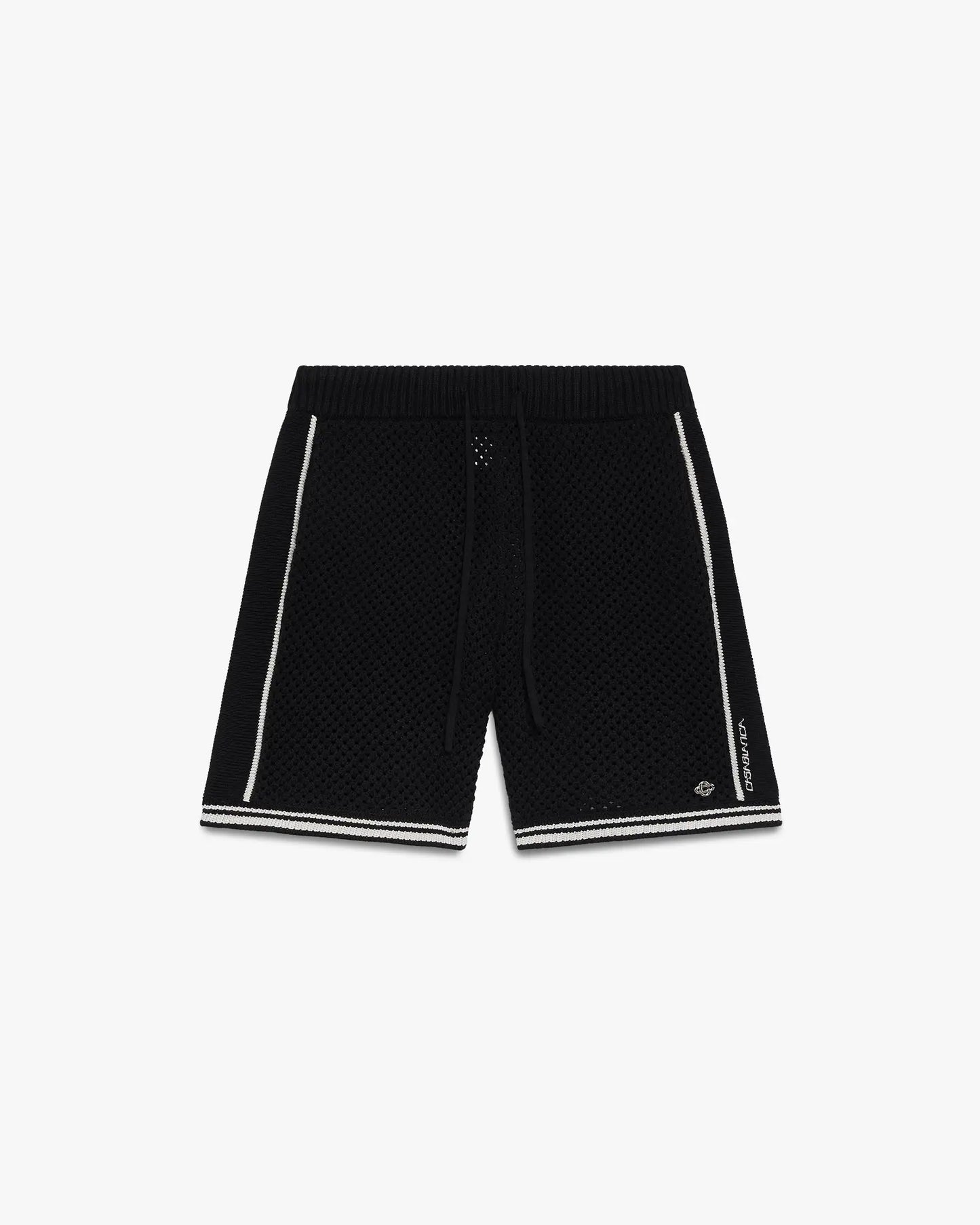 Shorts en maille noire