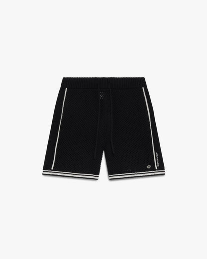 Shorts en maille noire