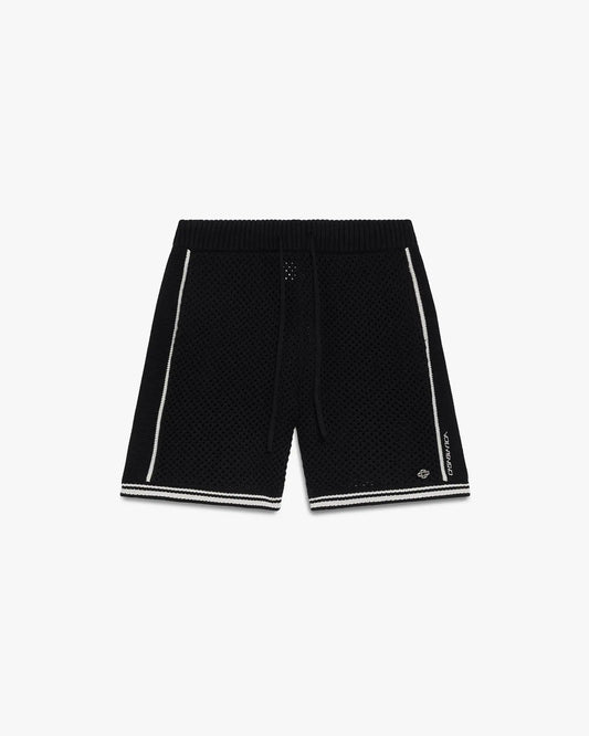 Black Mesh Shorts
