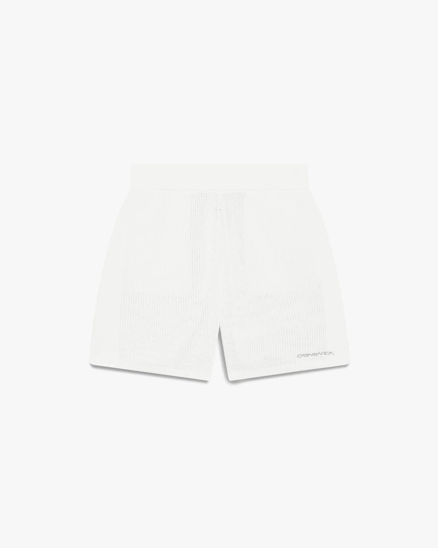 Shorts en mesh blancs
