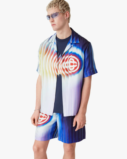 Chemise en soie à manches courtes Shockwave
