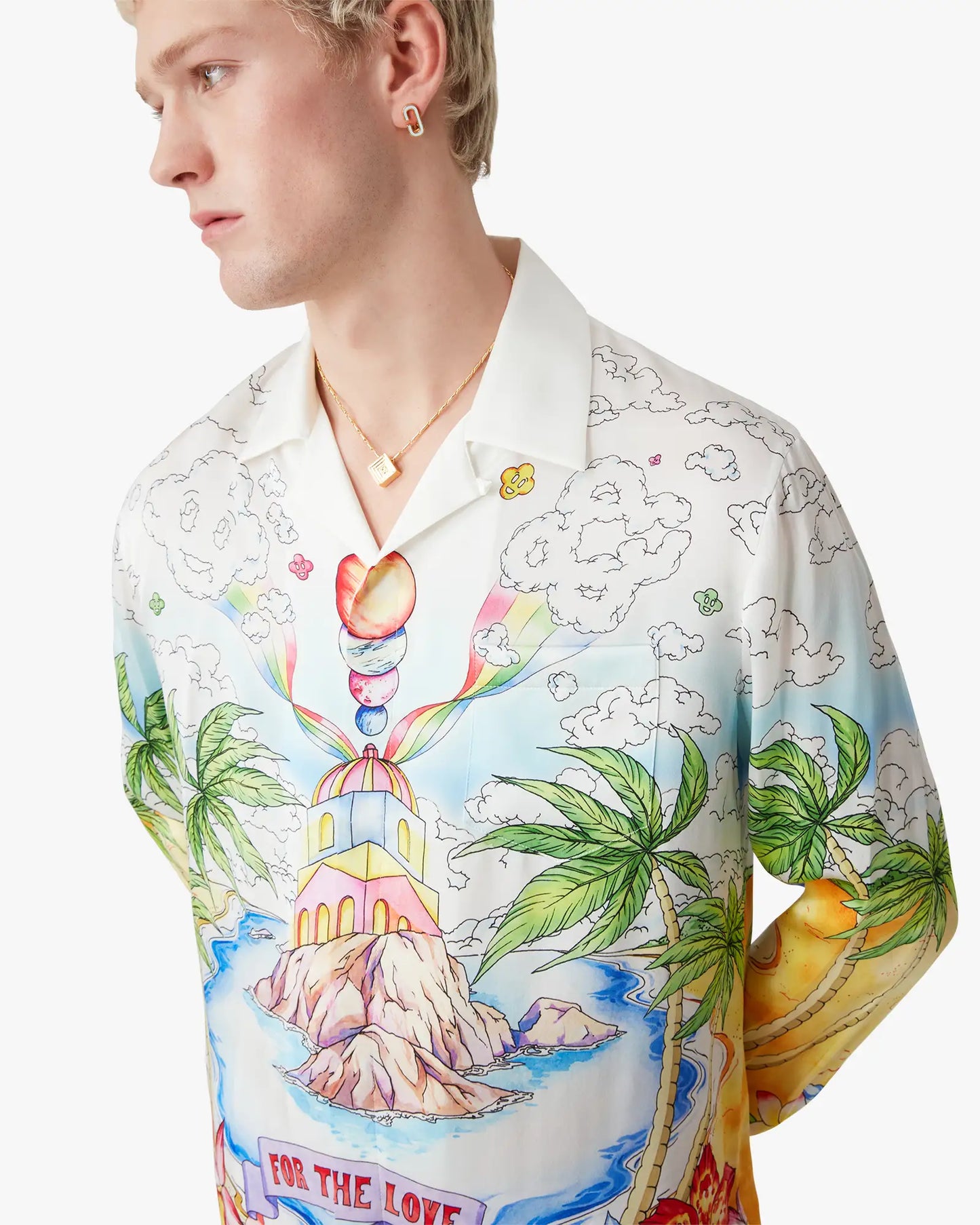 Chemise en soie à manches longues Better Days