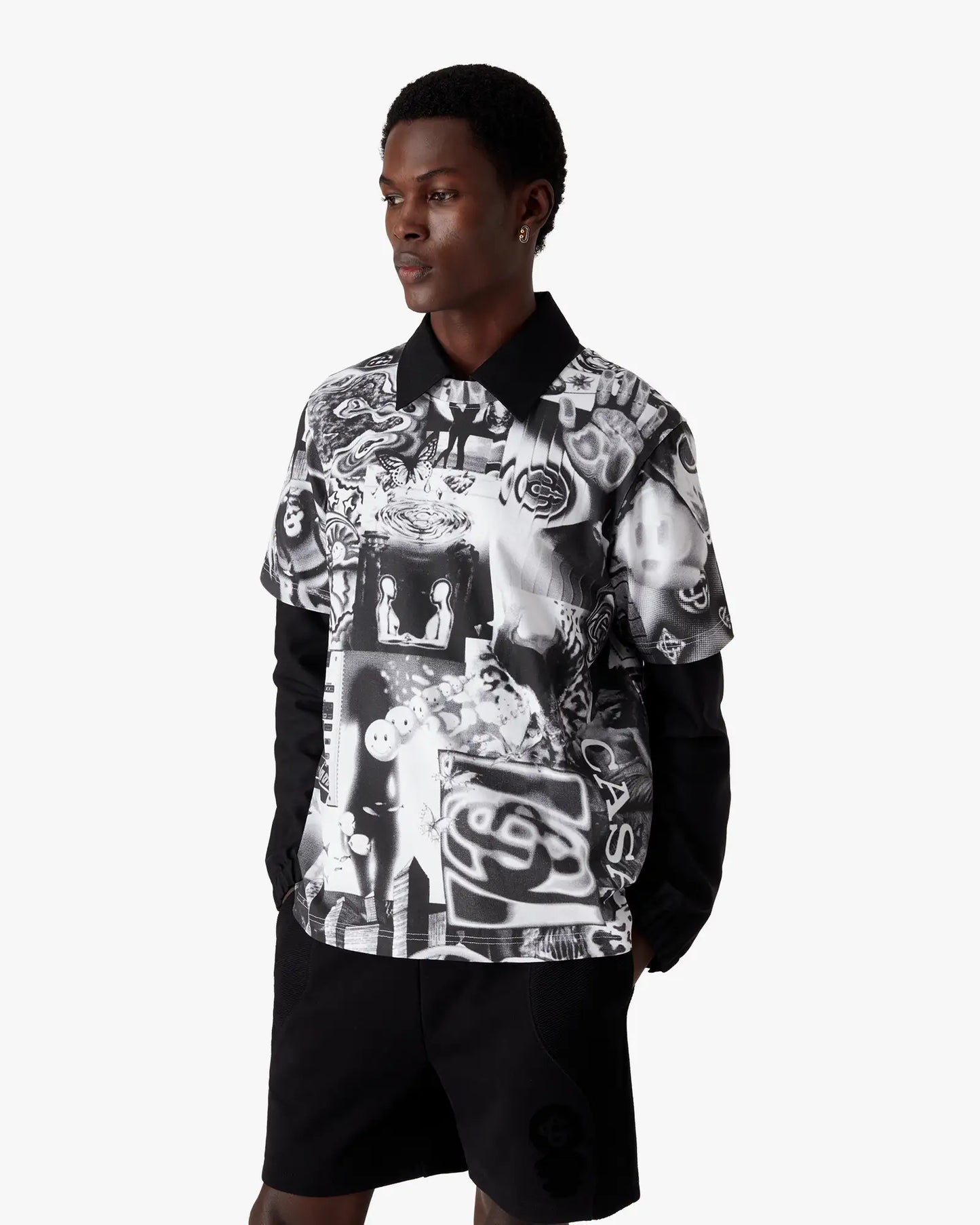 Rave Collage Short Sleeve Mesh T-Shirt