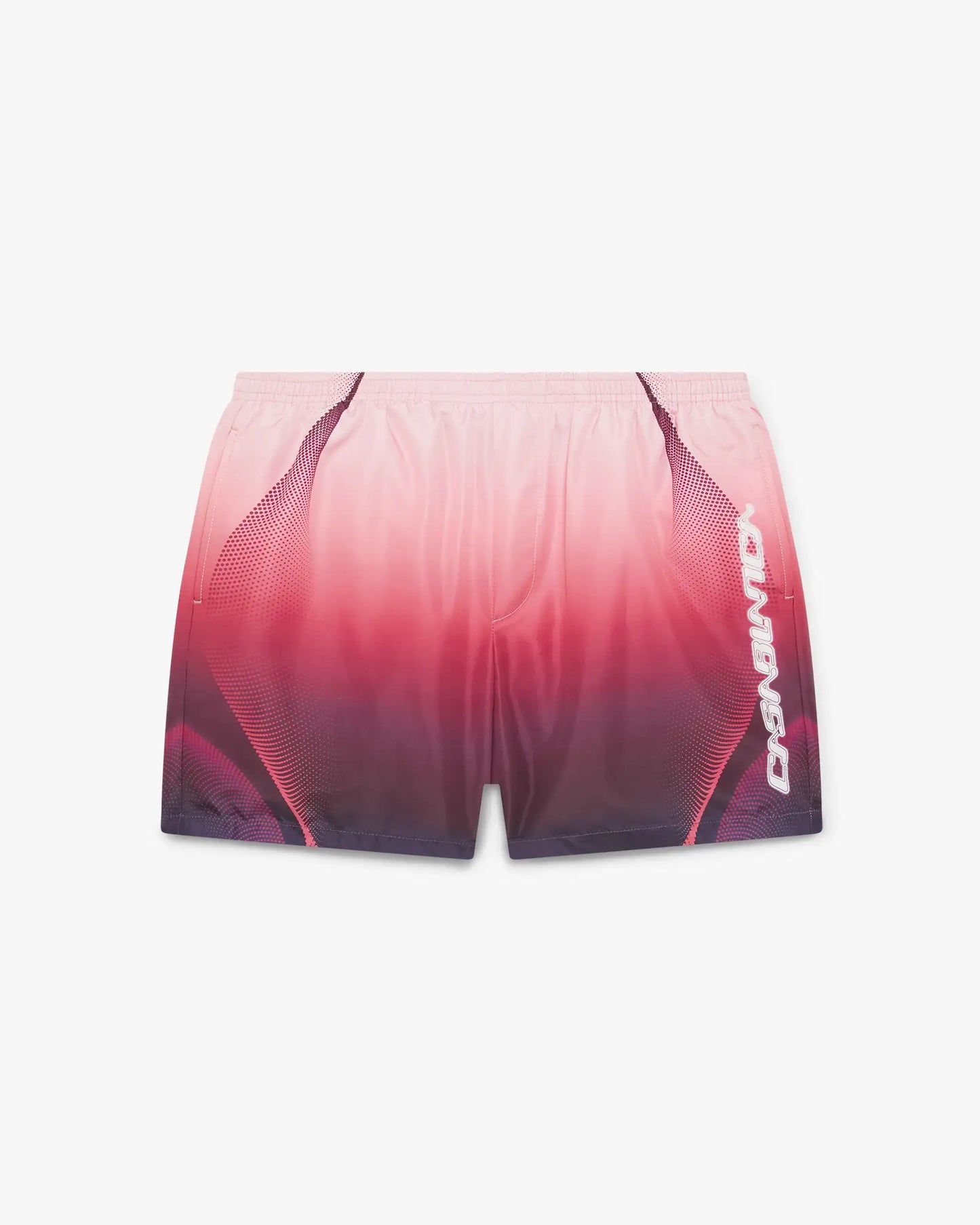 Short de bain imprimé dégradé aubergine