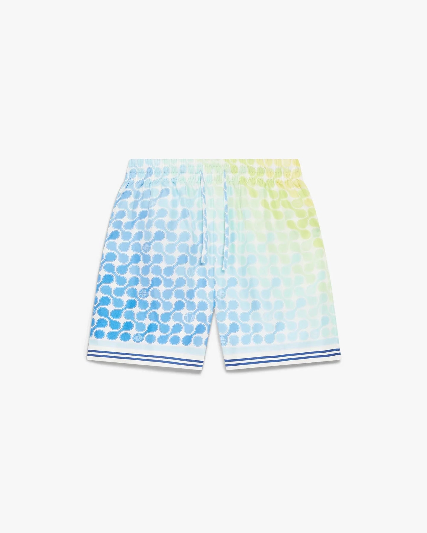 Short en soie à carreaux dégradés de tennis