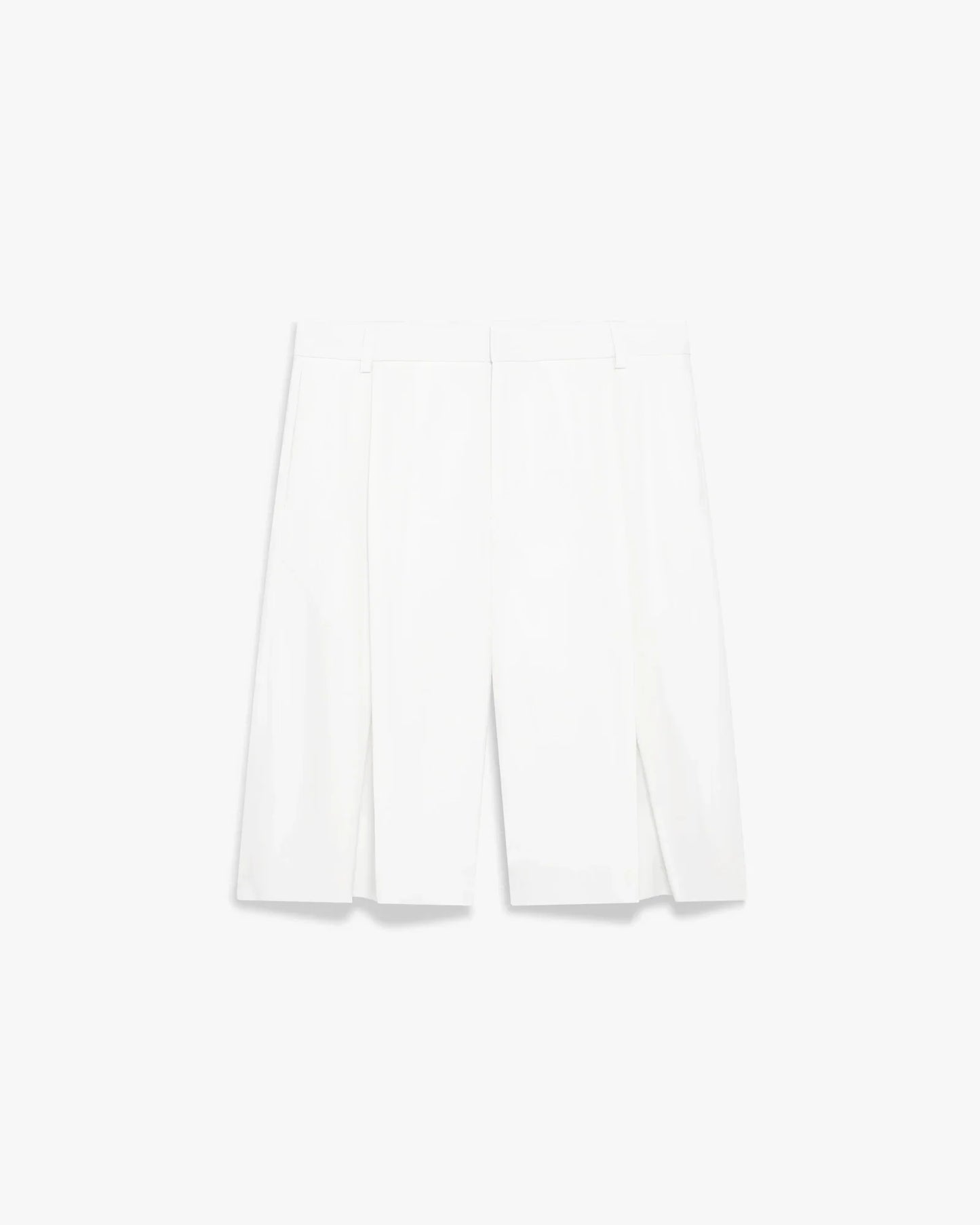 Short ample plissé blanc