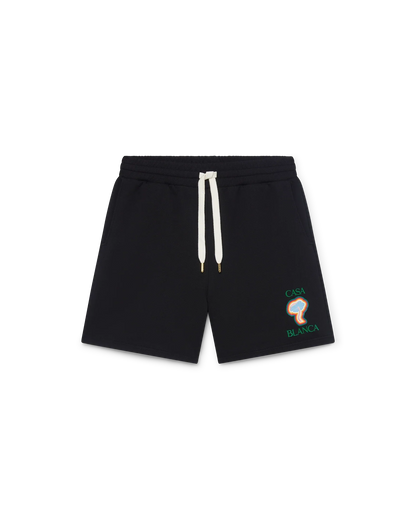 Shorts molletonnés champignon arc-en-ciel
