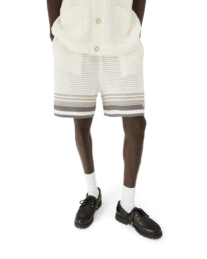 Shorts de tennis en crochet