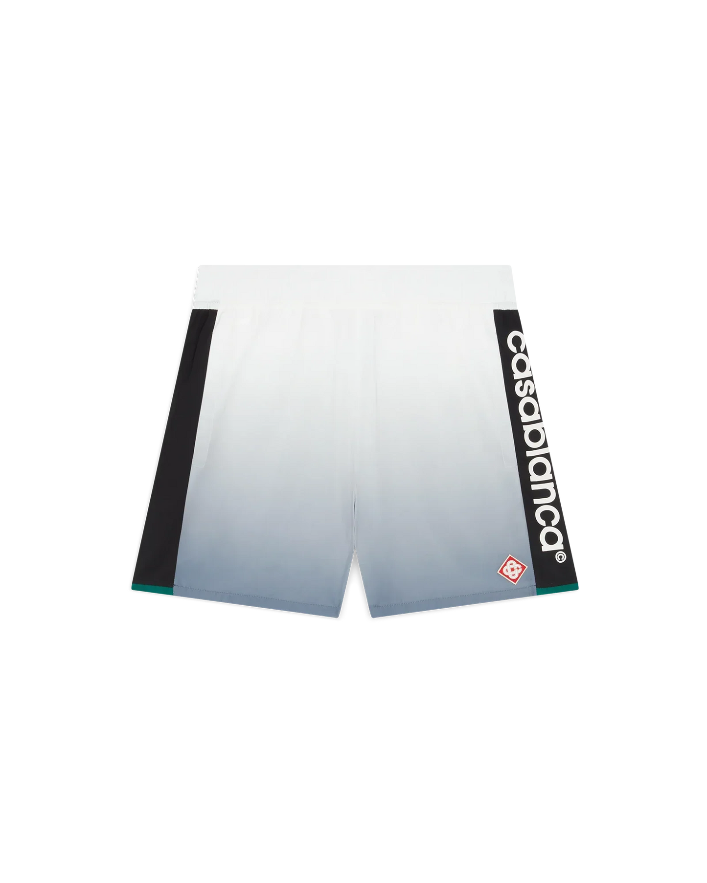 Shorts de survêtement Shellsuit dégradés argentés
