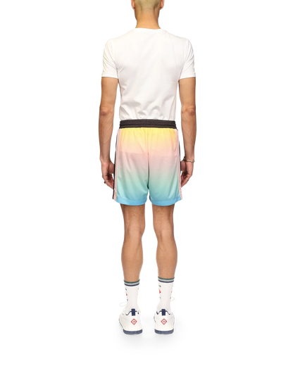 Pastel Gradient Football Shorts