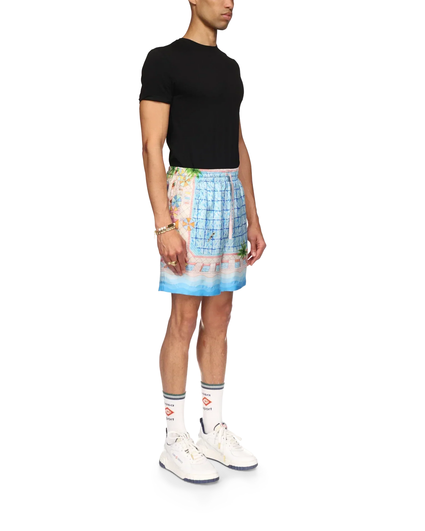 Short en soie Le Plongeon