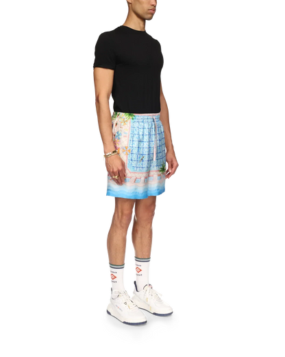 Short en soie Le Plongeon