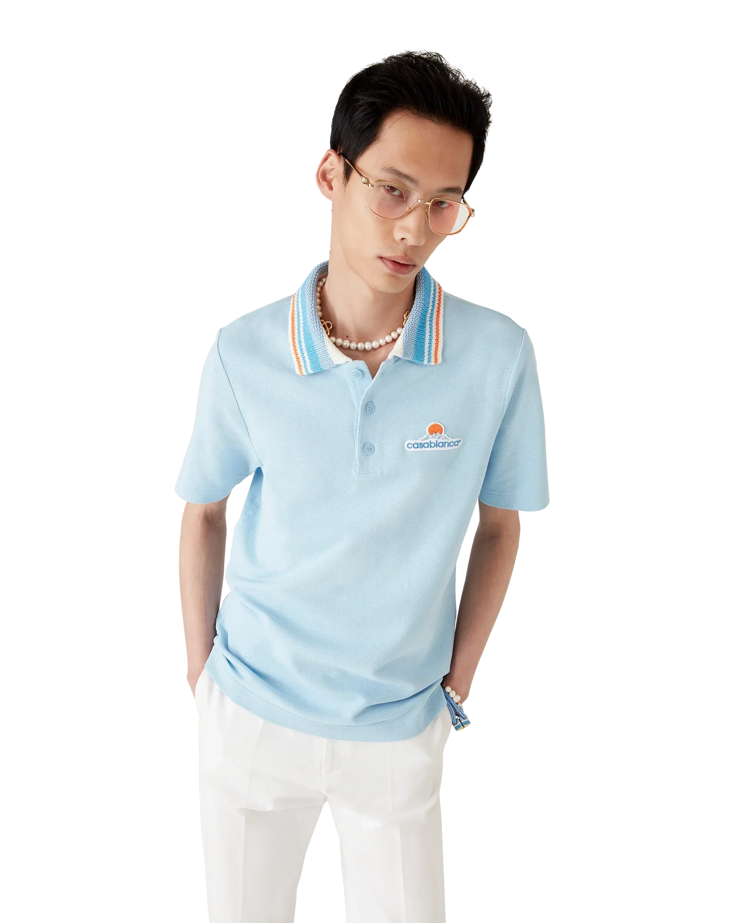 Knit Pique Short Sleeve Polo Shirt